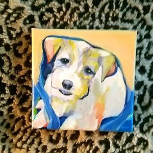 "LITTLE KELSEY" painting 6 inch square
